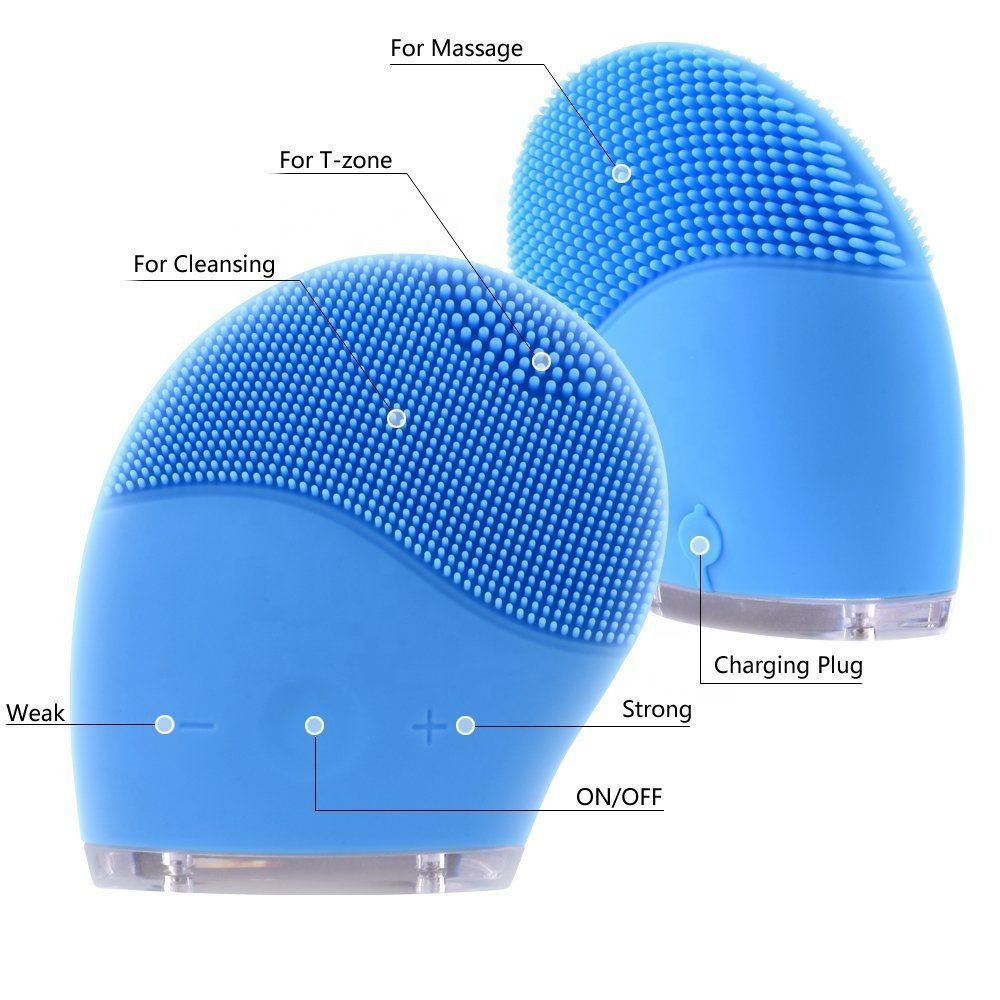 Luxury Facial Brush Portable Mini Skin Care Massage Electric Facial Brush Sonic Facial Cleansing Brush Electric
