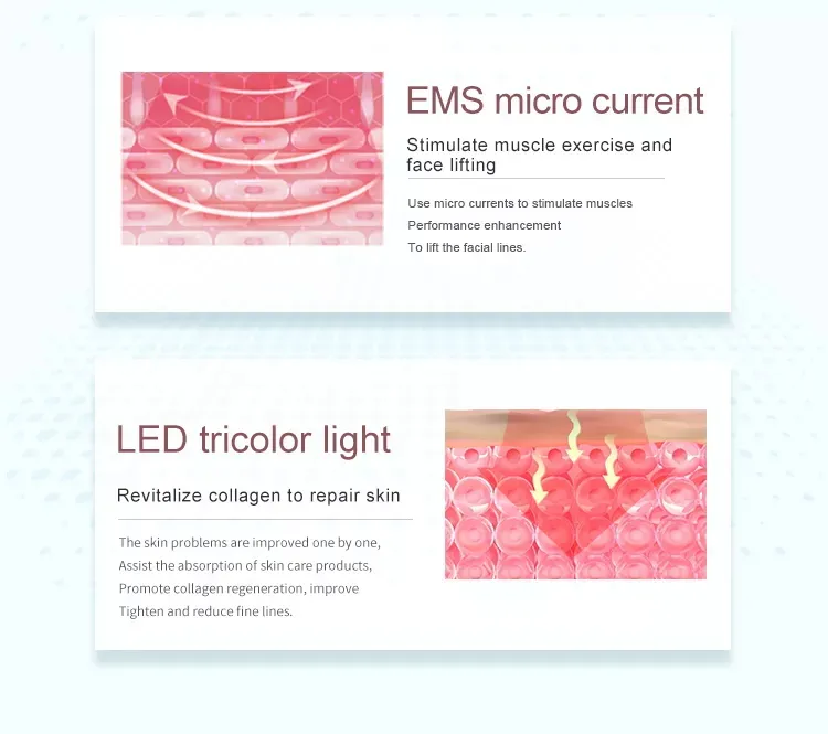Rechargeable Hot and Cold Beauty Instrument Electric Cool Warm Massage Device