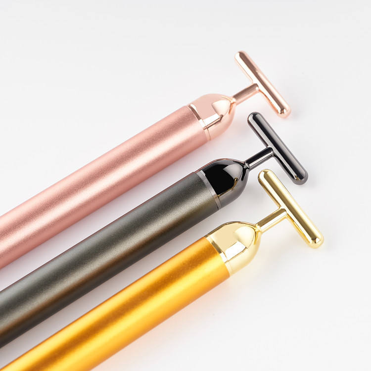 Gold Face Massager 24K Gold Beauty Bar Facial Vibration Massager