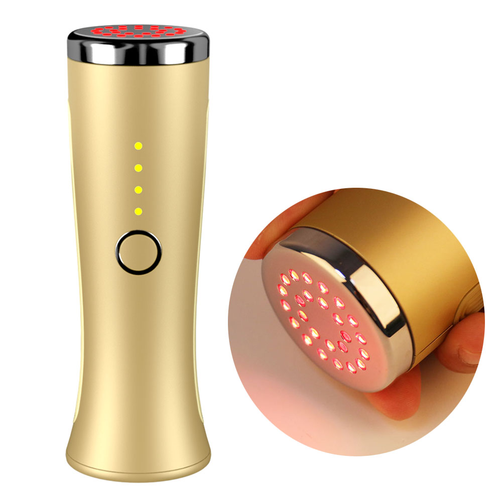 Anti Aging Wrinkle Removal Skincare Wand Toning Facial Lifting Massager Tool Reduce Red Light Photon Light Therapy Device