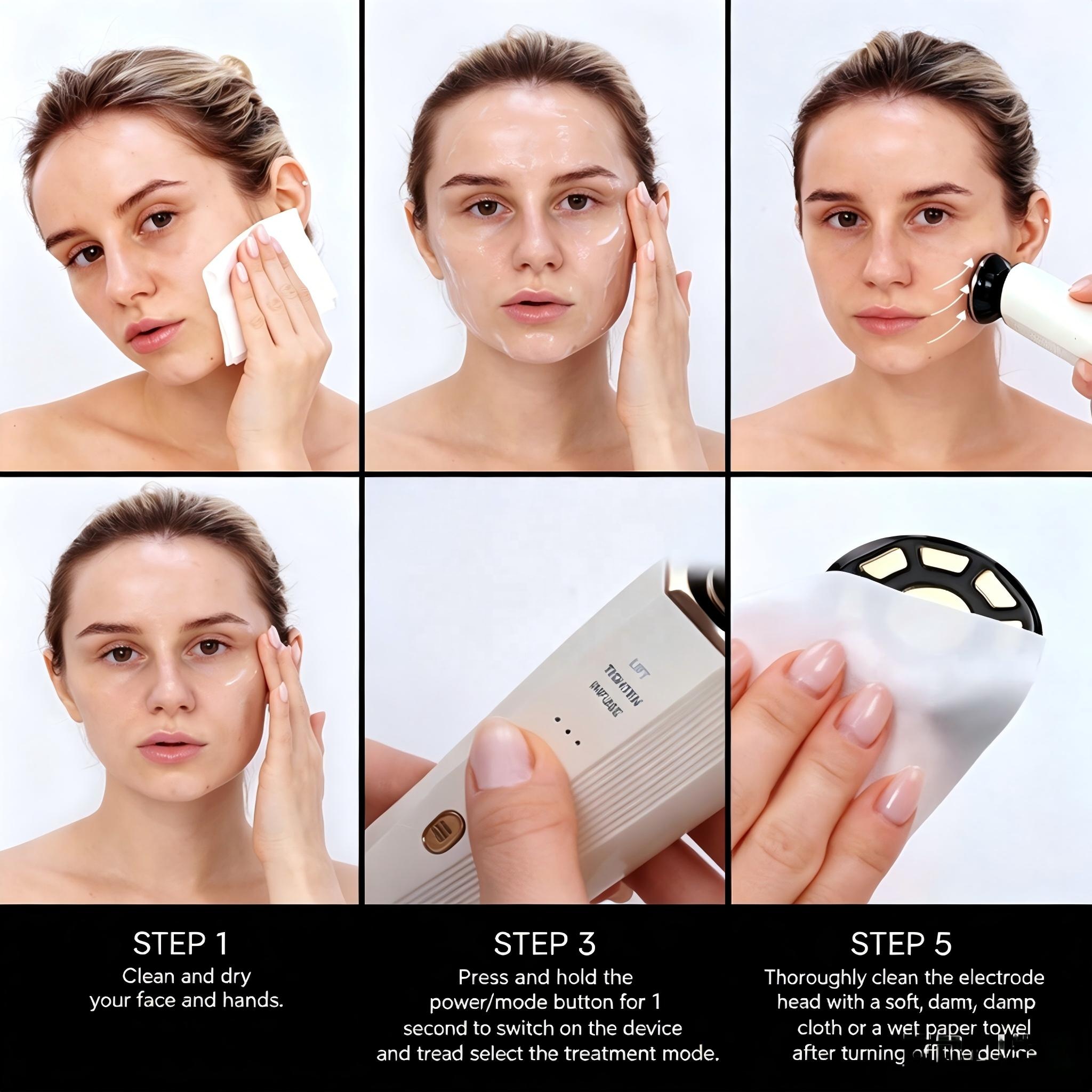 Faciial Beauty Skin Lifting Neck Massage Anti-wrinkle Vibration for Anti-Aging Skin Care Eliminate Wrinkles