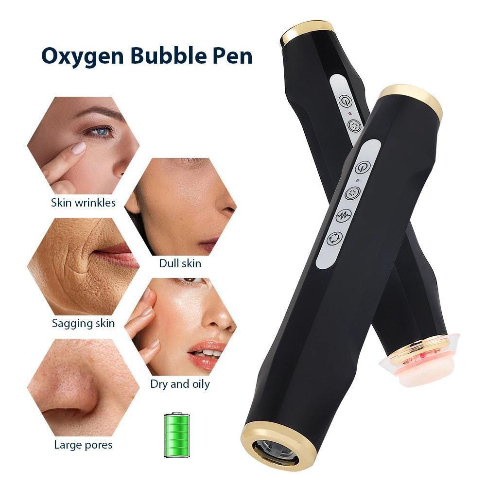 Cross-Border Oxygen-Replenishing Bubble Facial Cleansing Device Whitening Hydrating Features Handheld Home Use Skin Treatment
