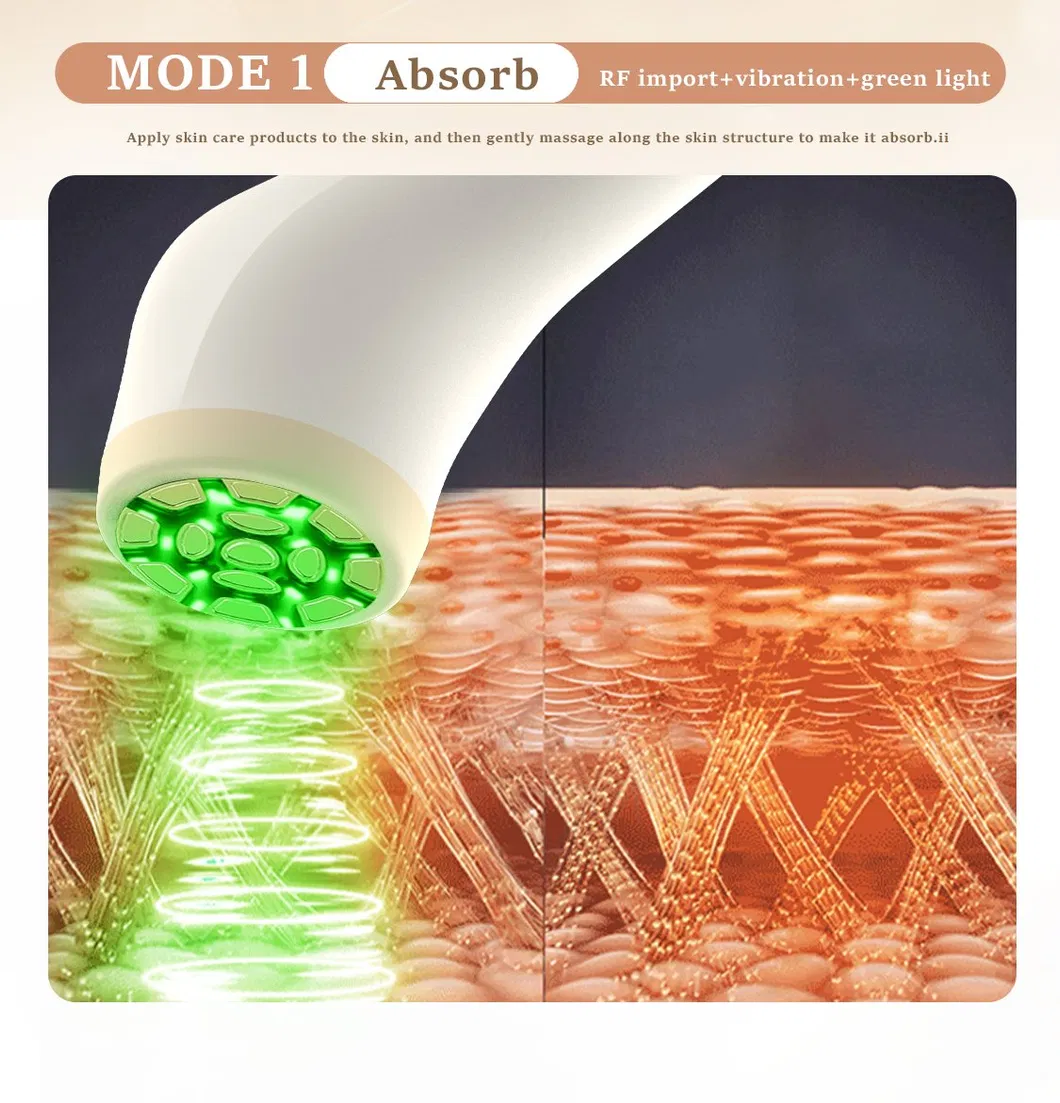 Professional Home Use Beauty Equipment Red Light Therapy Facial Massager RF+EMS Beauty Roller