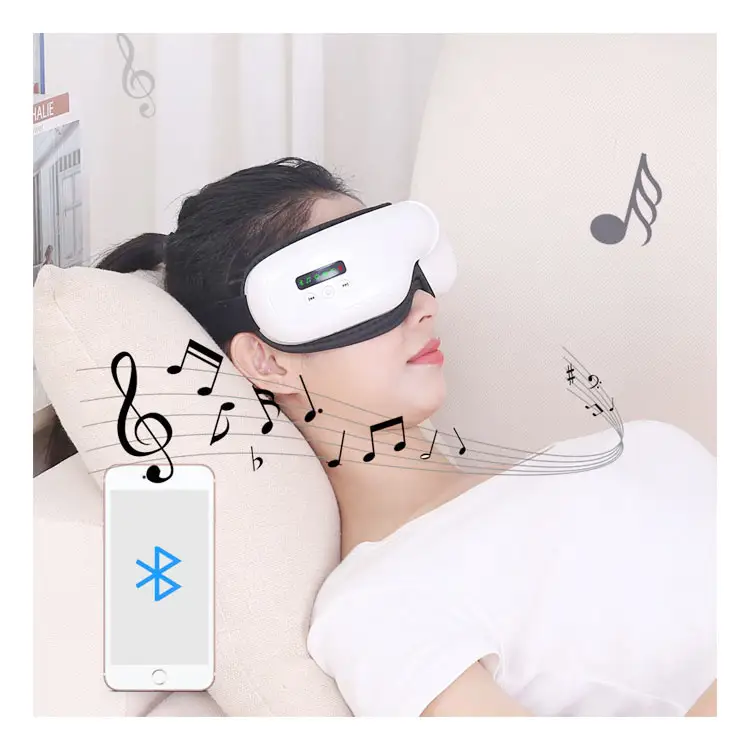 LJ New Arrival Electric Smart Eye Massager Foldable Instrument with Heat Compression Hot Trending Eye Care Product