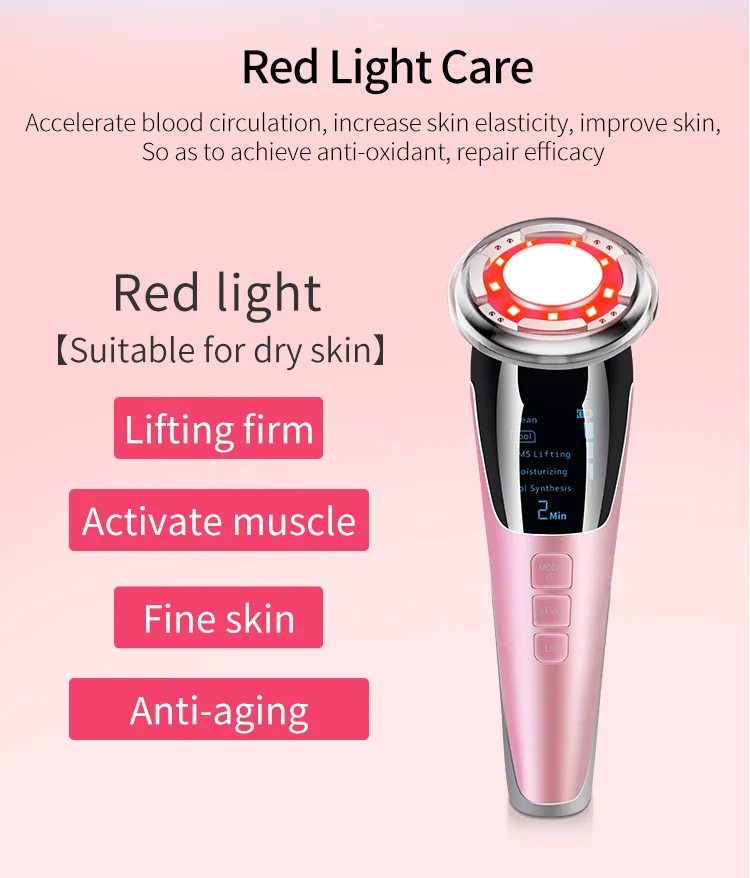 EMS Hot Cold Facial Massager with LED Photon Therapy Detail 9