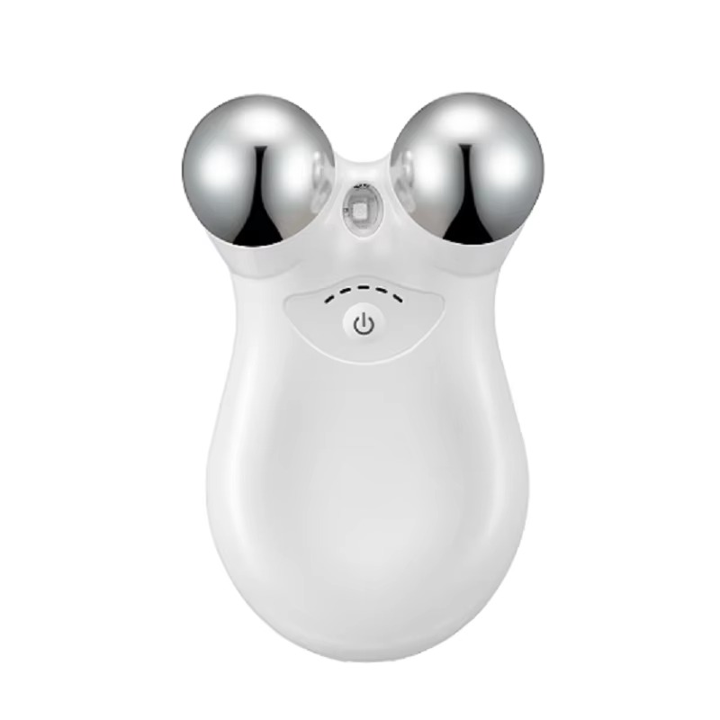 Dropshipping Face Care Electric 3D Roller Massager Portable Warm V-Face Beauty Device for Facial Rejuvenation Essence Absorption