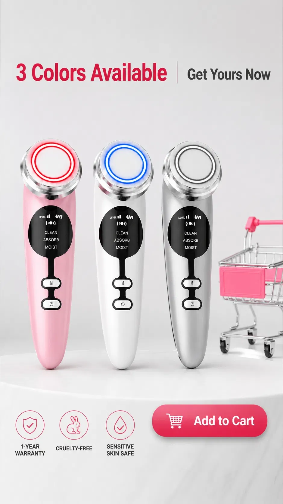Pocket Size Rechargeable Facial Neck Tightening Home Beauty Device View 5