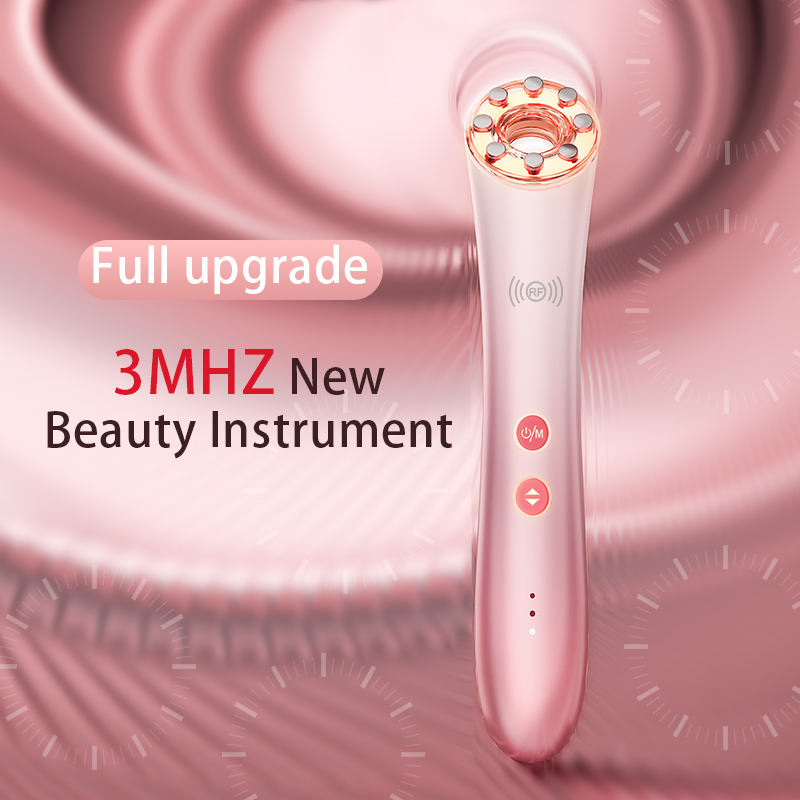 Professional Wholesale Custom 3-in-1 EMS Microcurrent Red Light Therapy Face Neck Lifting Tightening Skin Rejuvenation Facial Care Beauty Device for Home Use