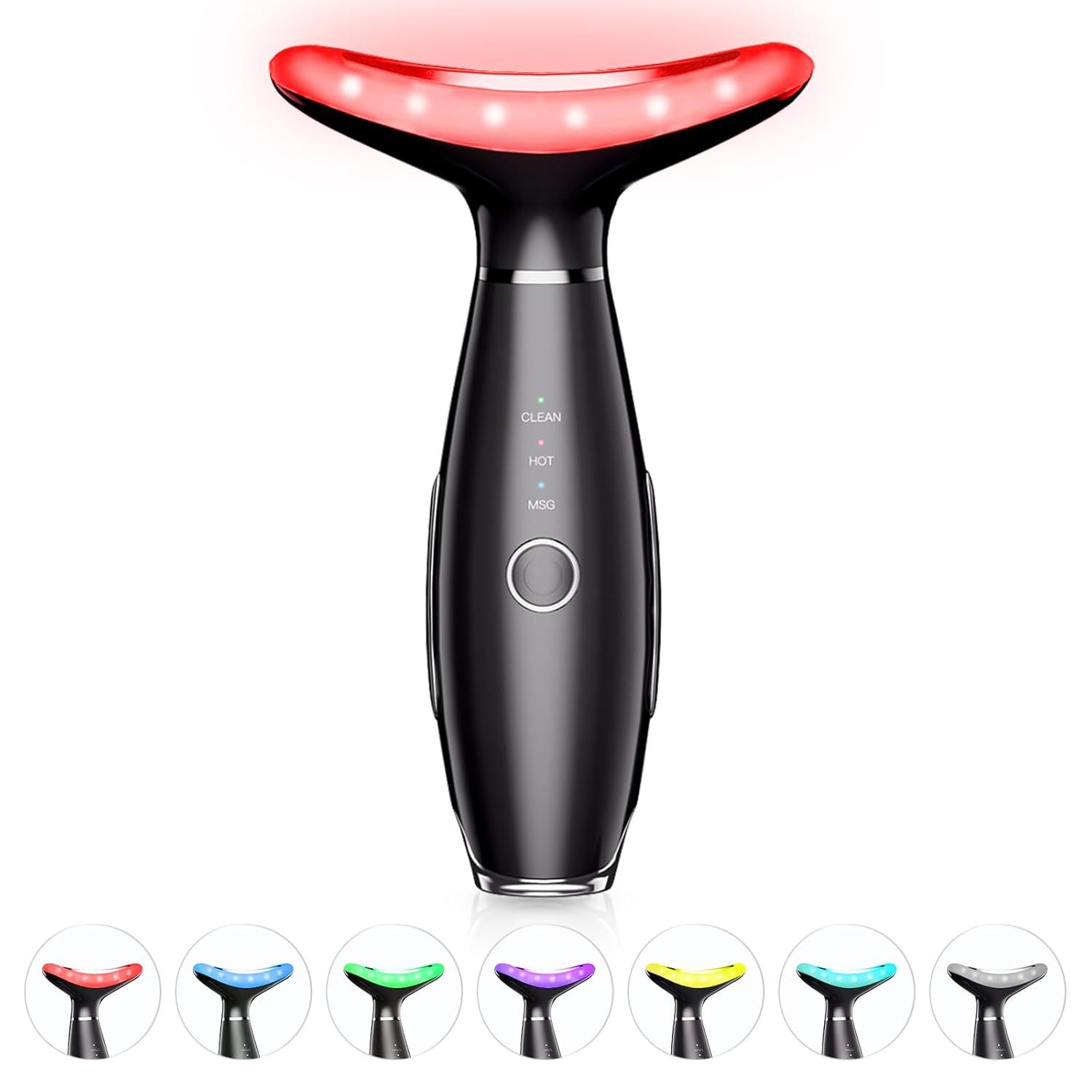 Home Beauty Facial Massager for Face and Neck with 7 Color Anti-aging Home Use Face Tool for Skin Care Lifting and Tightening