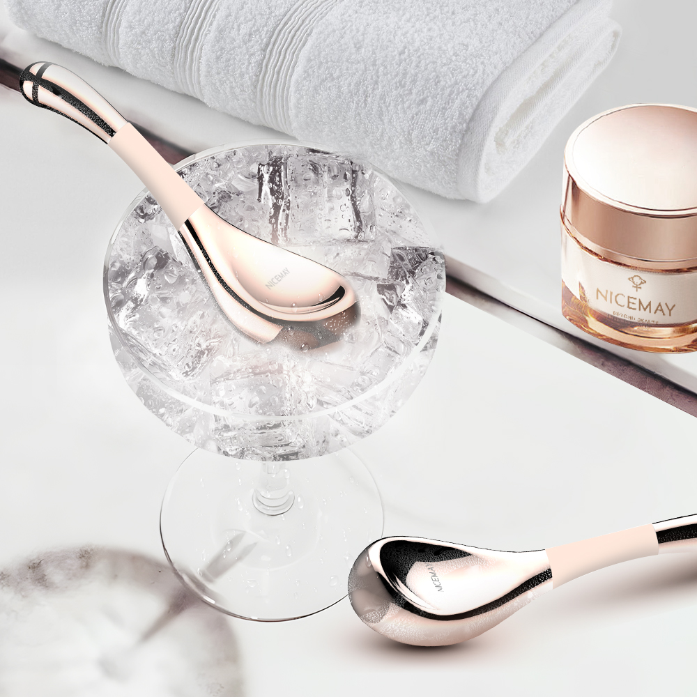 Beauty SPA Tool Stainless Steel Cryo Sticks Gua Sha Facial Roller Ice Globes for Face Sculpting Ice Massage Facial