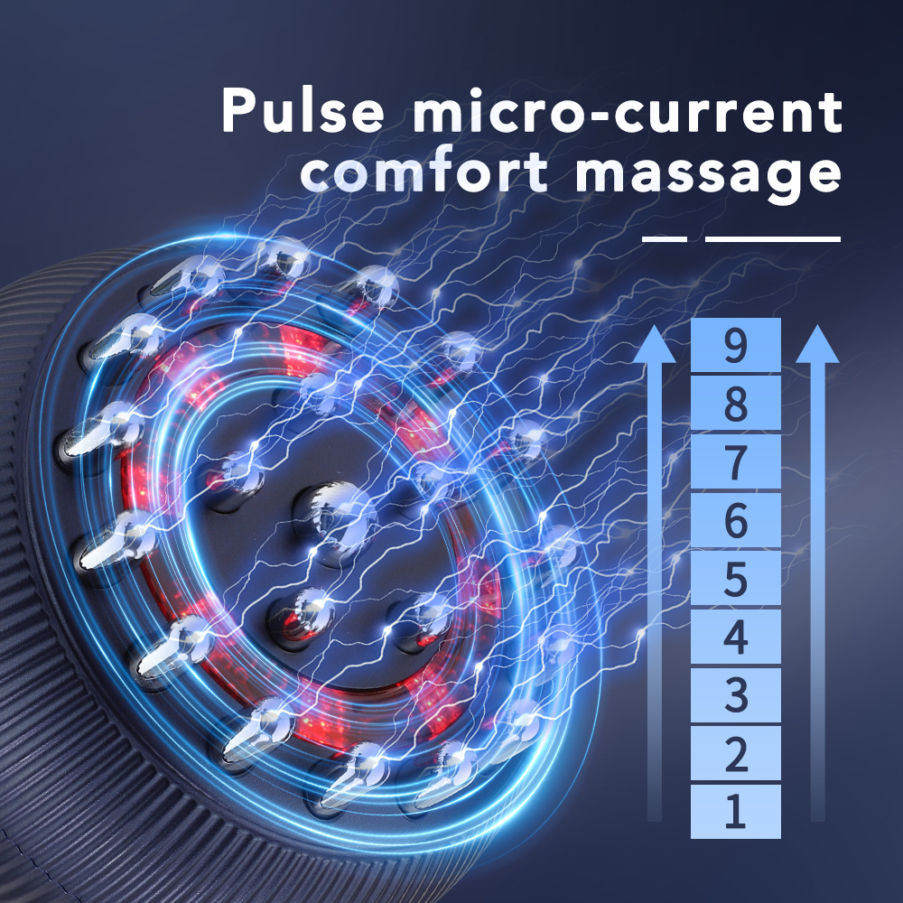 Cordless Electric Guasha Body Slimming Device Pulse Meridian Brush Microcurrent Heat Vibration Anti-Cellulite Abdominal Massager