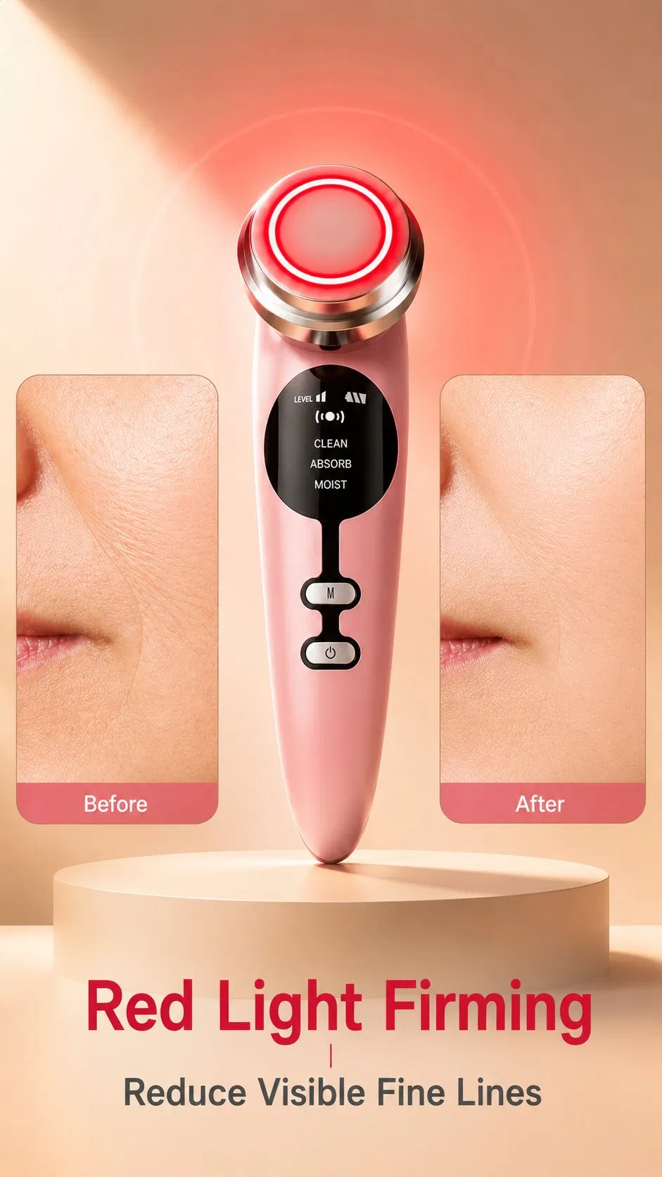 Pocket Size Rechargeable Facial Neck Tightening Home Beauty Device View 7