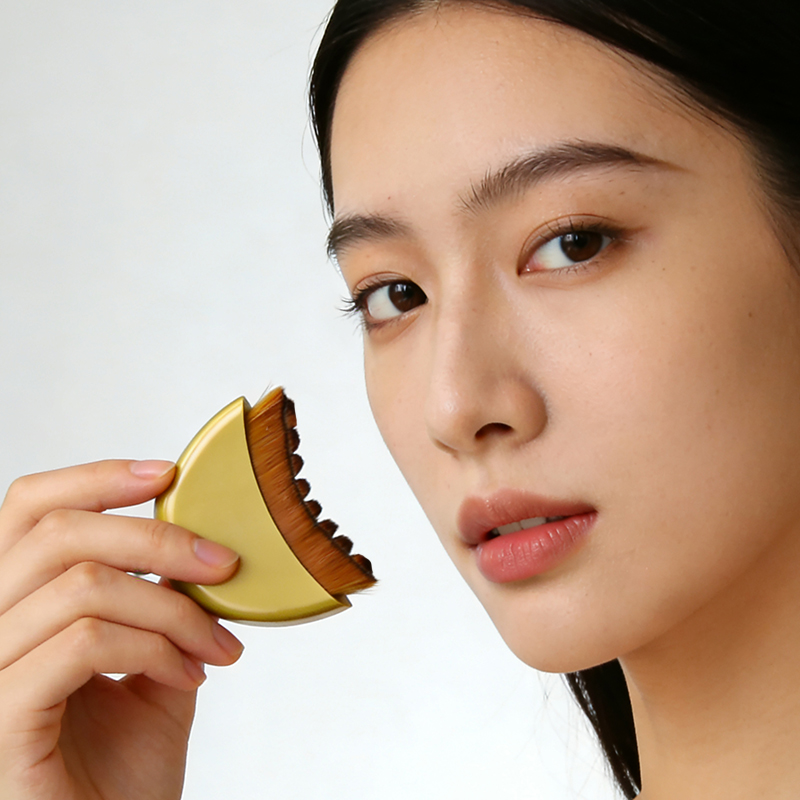 Lymphatic Contour Face Brush, Lymphatic Drainage- Facial Sculpting Dry Guasha Brush - Face Lymphatic Drainage Brush