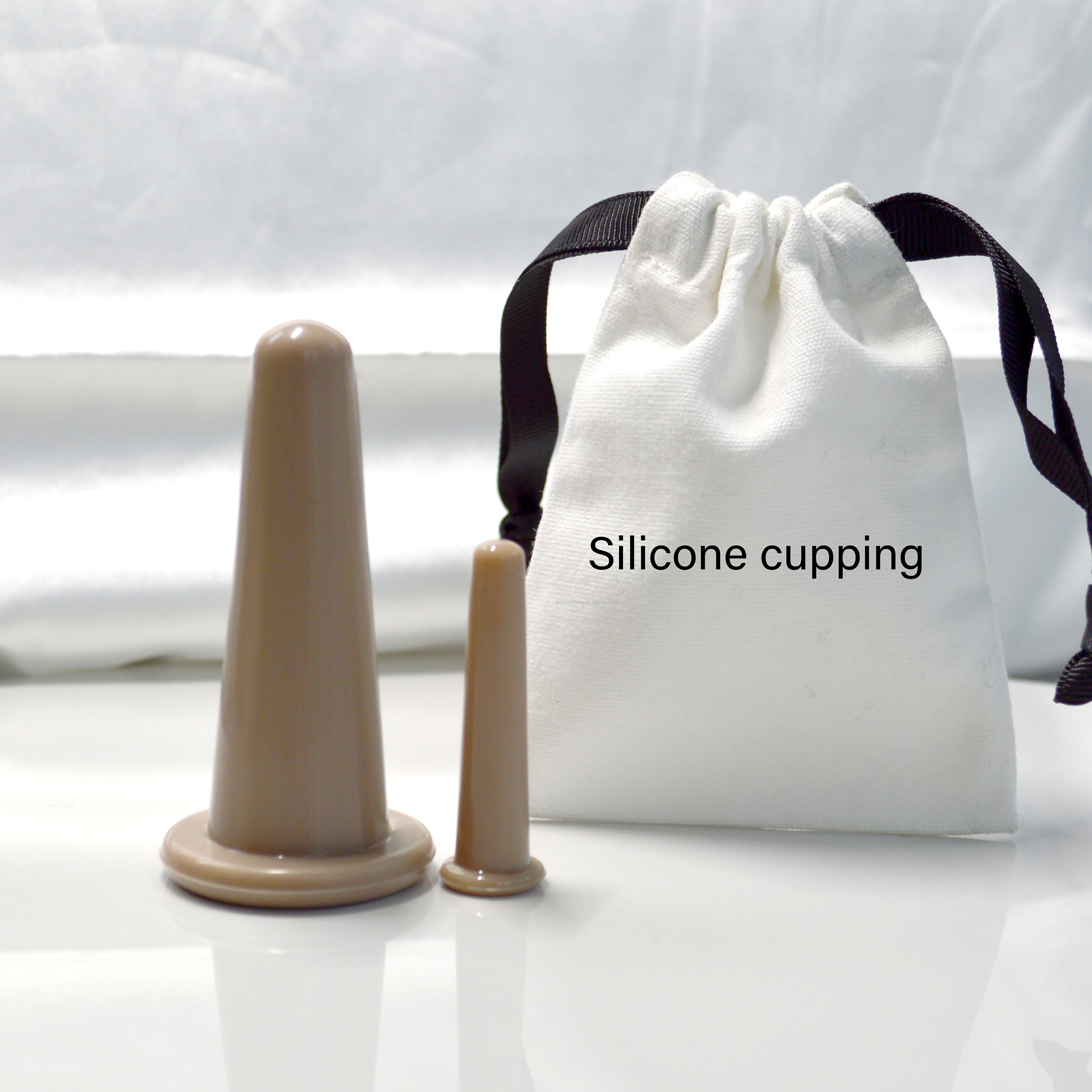 Anti-Aging Silicone Cupping Set 2Pcs Facial Cupping Therapy Set Hijama Cups Face Cupping Massager for Anti Cellulite Skin Care