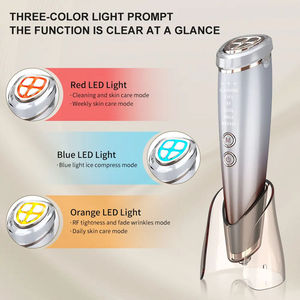6-in-1 Red Light Therapy Vibration RF Skin Tightening Face Device with Hot/Cold Massage &amp; RF Lifting Universal Plug