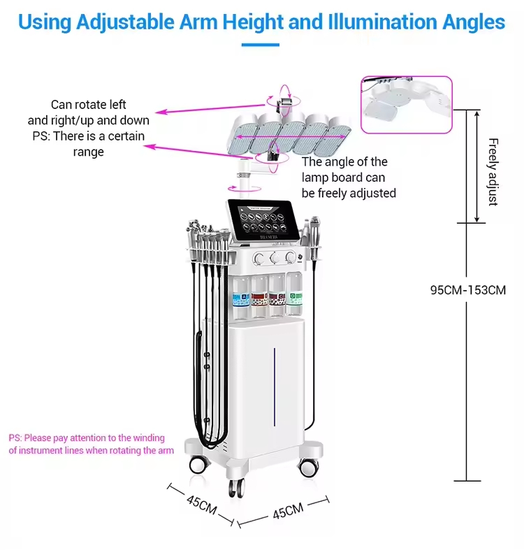2026 12-in-1 Hydra Dermabrasion Machine with 360 Vortex Rotation for Salon/Spa Blackhead Removal &amp; Deep Cleaning Device