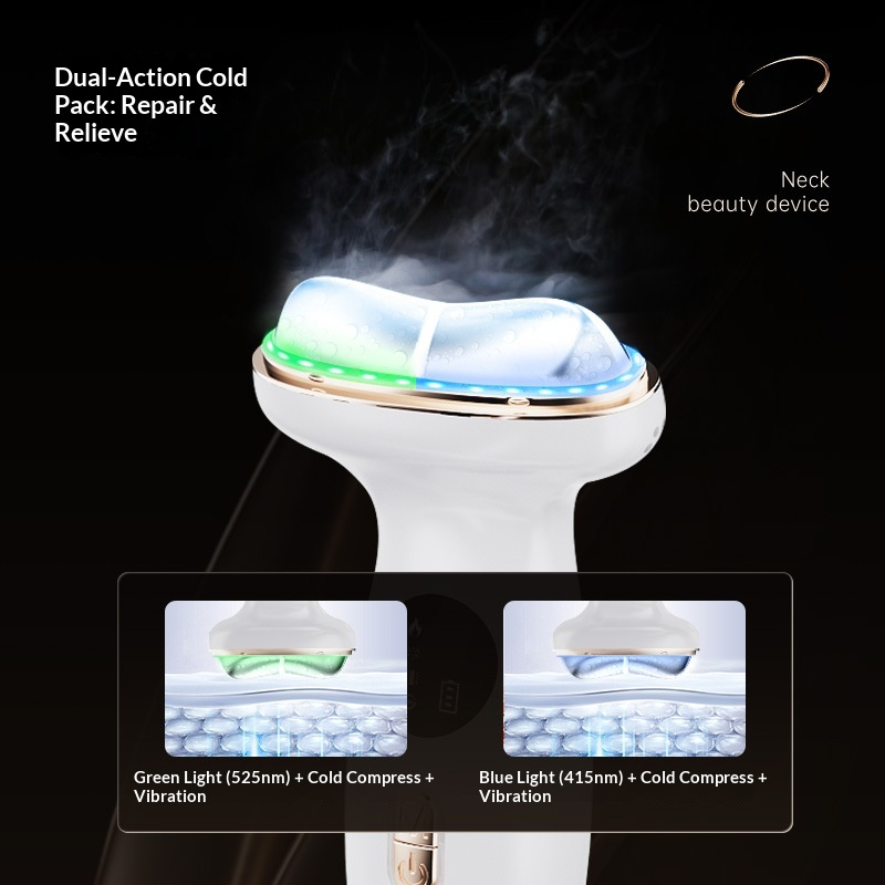7-in-1 Facial &amp; Neck Massager for Home SPA &amp; Salon Use with Hot/Cold Compress and EMS Technology