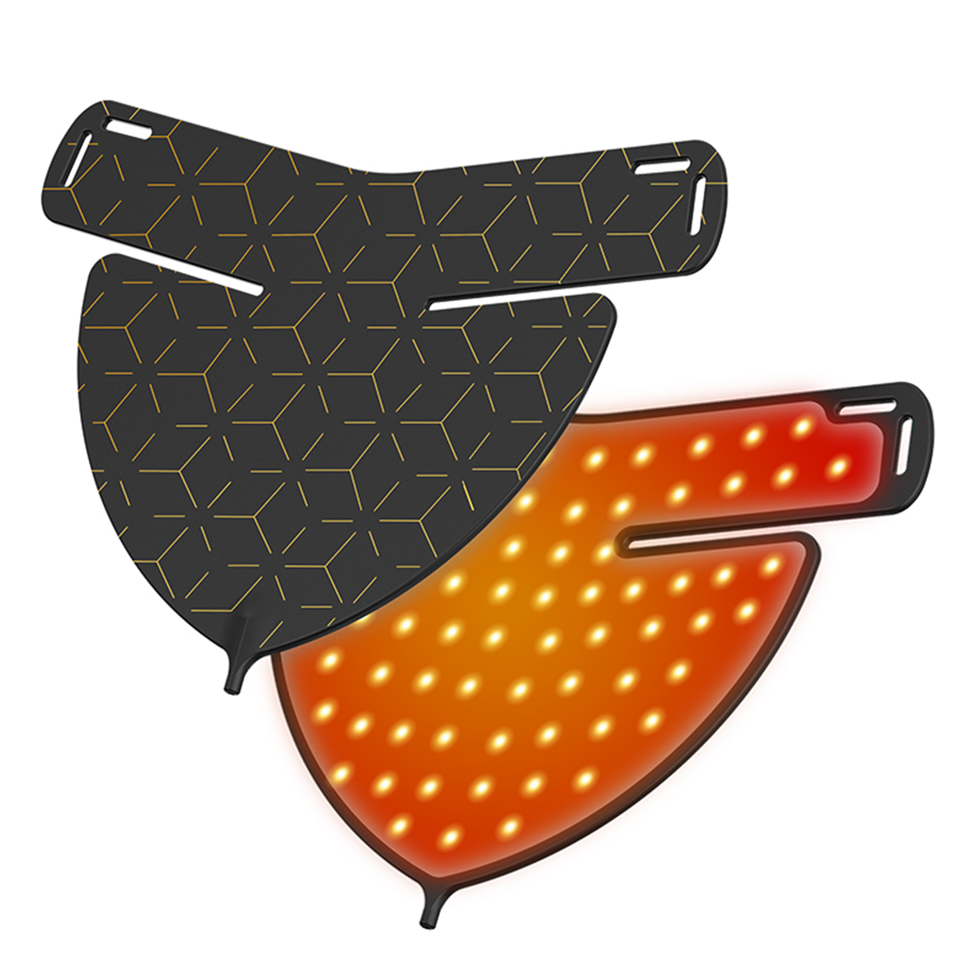 Led Face Facial Mask Near Infrared And Red Light Therapy Mask Devices 660nm 850nm Light Therapy Silicone Led Beauty Mask