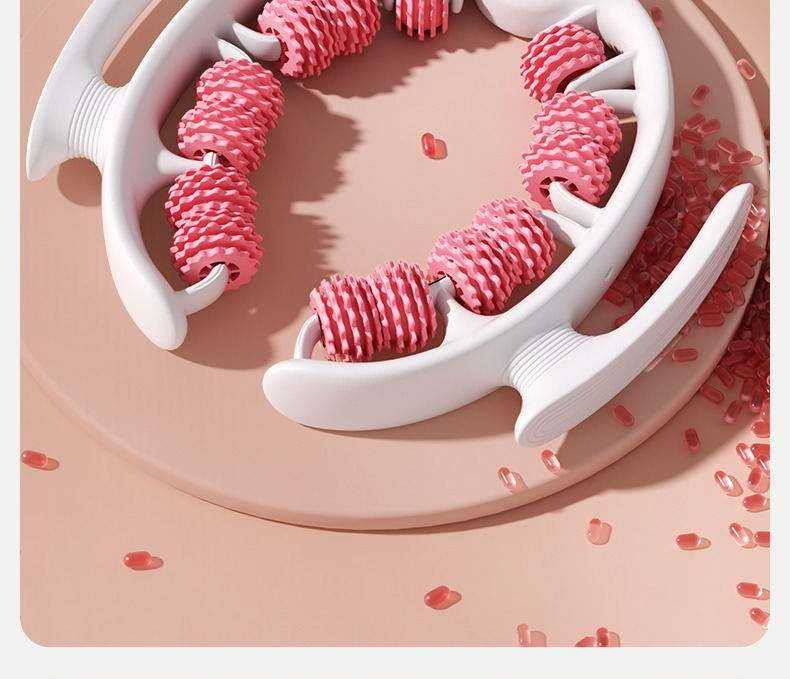 Aofit Anti Cellulite Massager Roller for Thighs and Buttocks Detachable Roller Handles Muscle Massage Roller