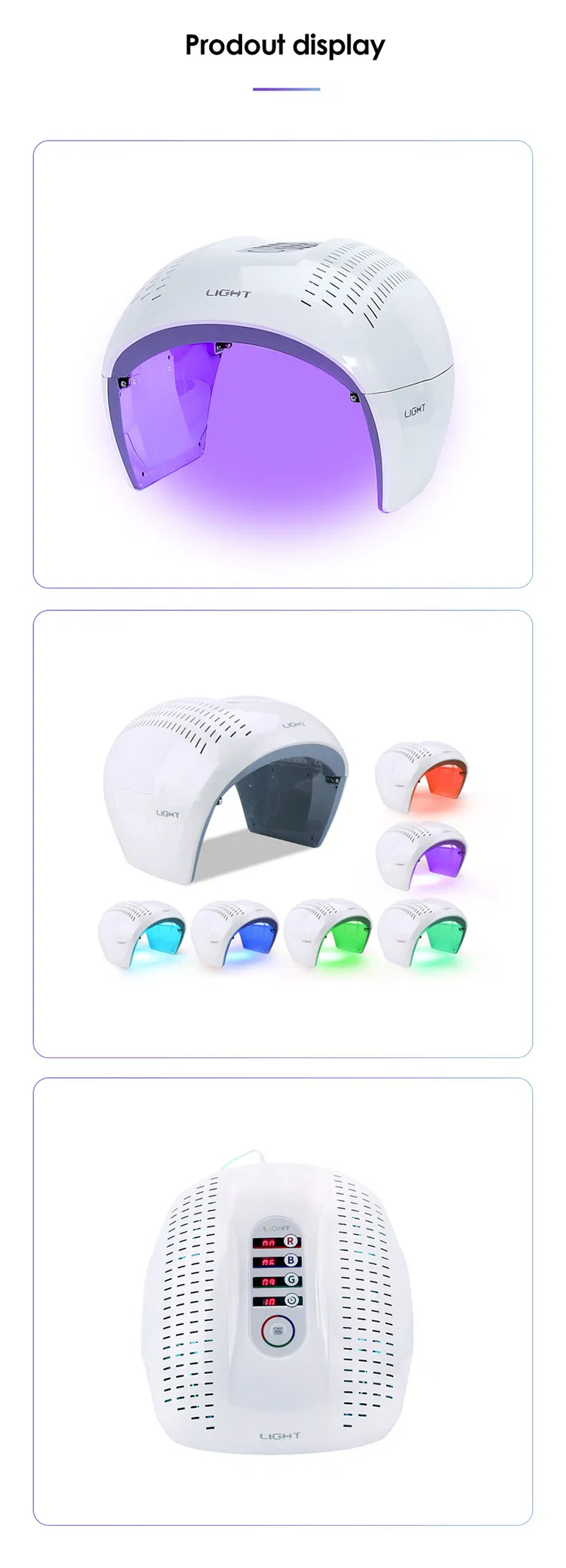 7 Colors PDT LED Red Light Therapy Photon Home Use Face Beauty SPA Red Light Therapy Bed LED Red Light Therapy Device