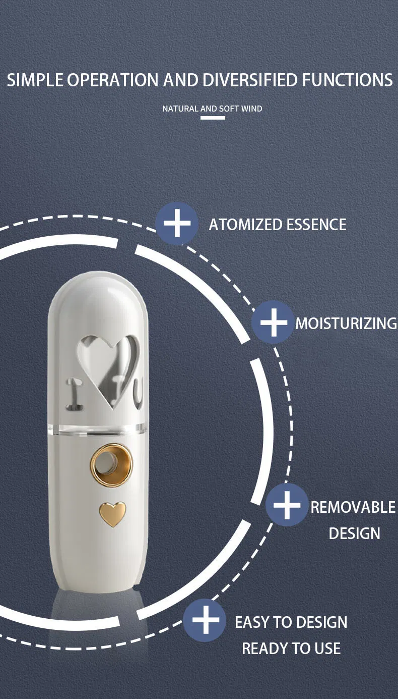 Home USB Rechargeable Beauty Humidifier Detail 6
