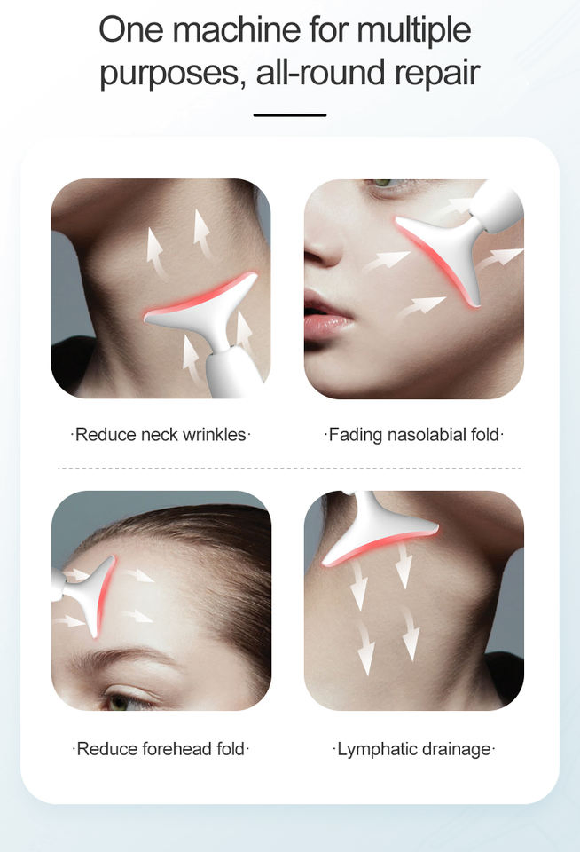RF EMS LED Electric Neck Beauty Facial Massager