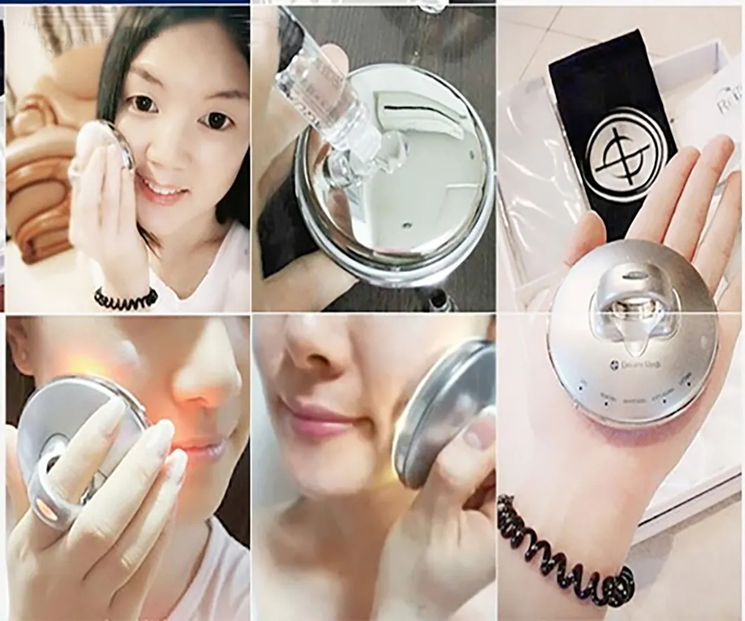 Cordless Electro Heat Therapy Color Therapy Vibration Personal Cosmetic Facial Massager From Korea Design