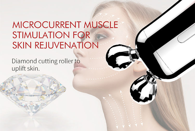 3-in-1 Handheld Facial Massager and Skin Care Tool Microcurrent Face Sculpting Device for Neck and Face Massage