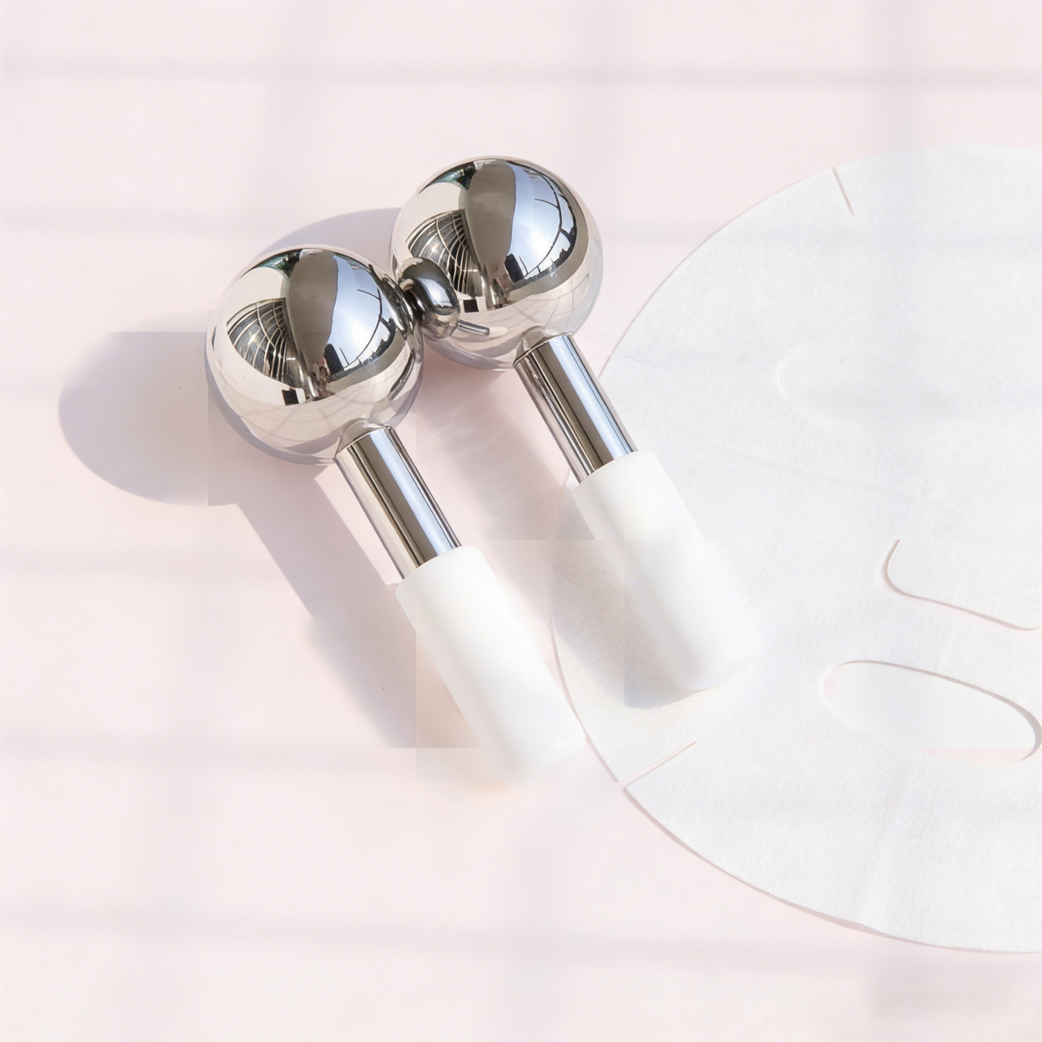 DIY Custom Logo Cryo Ice Roller-Stainless Steel Handheld for Home Use Wrinkle Remover Firming Face Eye Neck/Throat Body Massage
