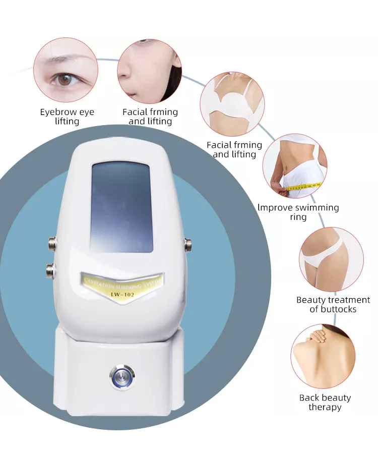 40kHz Cavitation Ultrasonic Body Slimming Machine RF Facial Massager Skin Tighten Face Lifting Skin Care Tool
