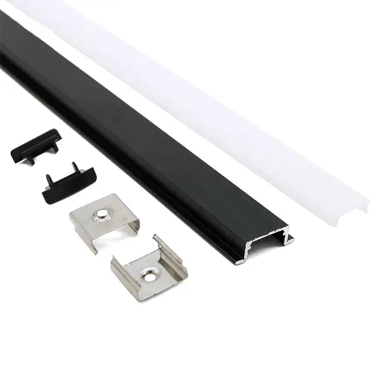 China Slim Black LED Strip Profile Manufacturer, Supplier