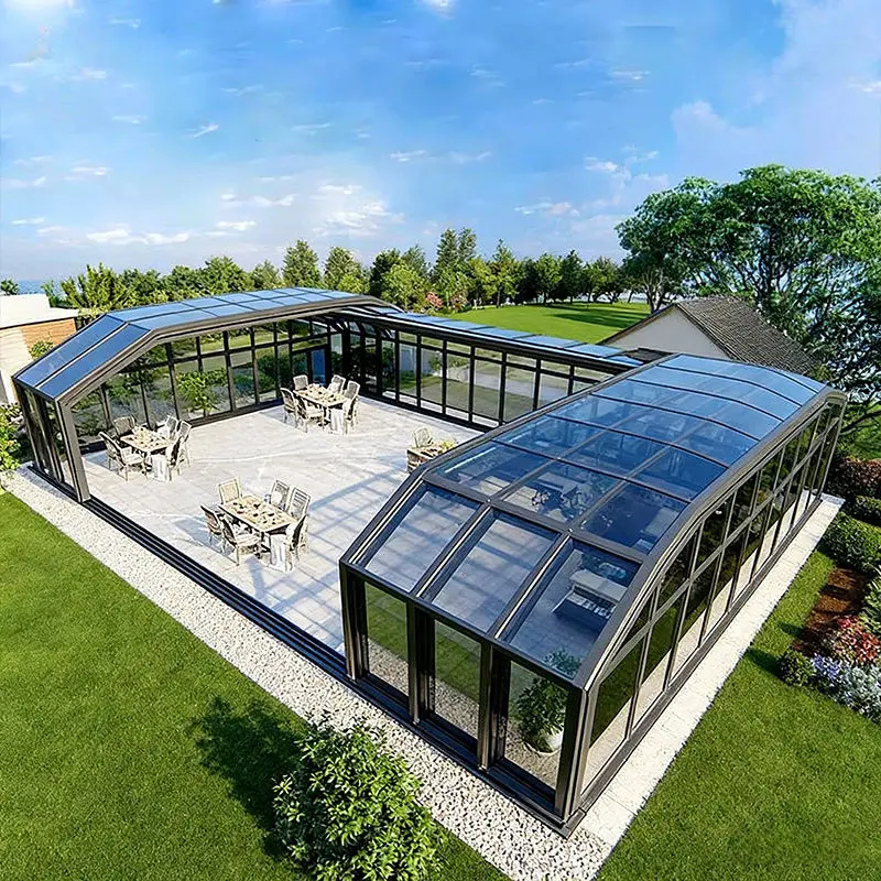 China Retractable Pool Sunroom Enclosure from China Suppliers – Durable Aluminum & Glass Factory Solution for Outdoor Spaces Manufacturer, Suppliers