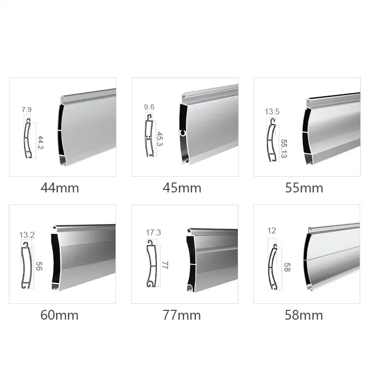 China Suppliers - High-Strength Extruded Aluminum Roller Shutter Slats from Factory | Custom Sizes & Colors Available