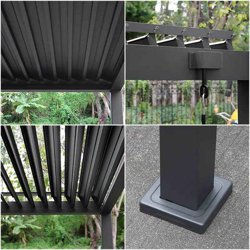Wholesale Custom Aluminum Pergola – Waterproof, Wind Resistant, UV Blocking | China Suppliers & Factory Supplier, Factory