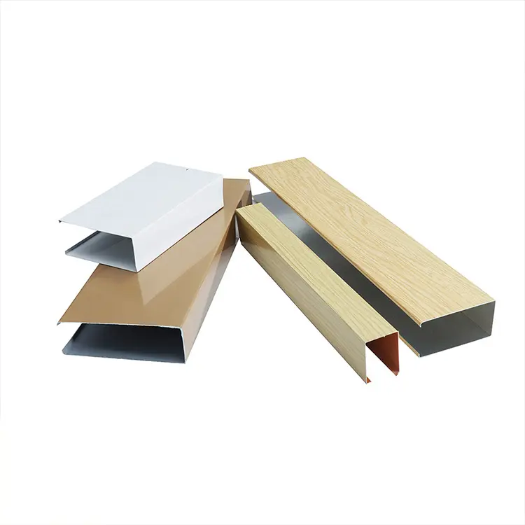 Wholesale Wood Grain Aluminum U-Baffle Ceiling Suppliers, Factories