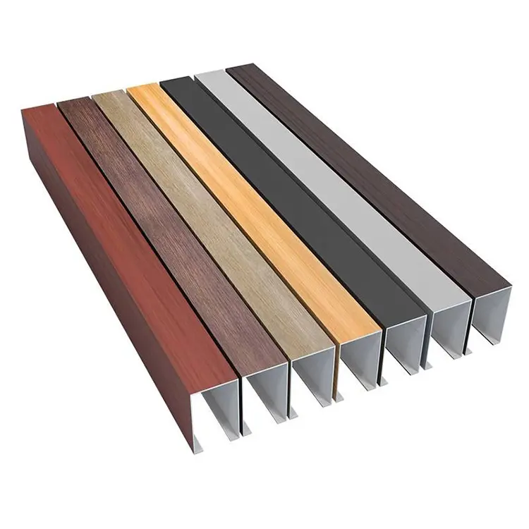 Wholesale Wood Grain Linear Aluminum Ceiling Suppliers, Factory