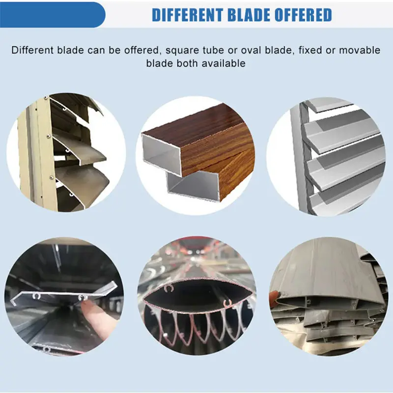 Wholesale Weatherproof Custom Aluminum Profiles for Louvers Manufacturers, Factories