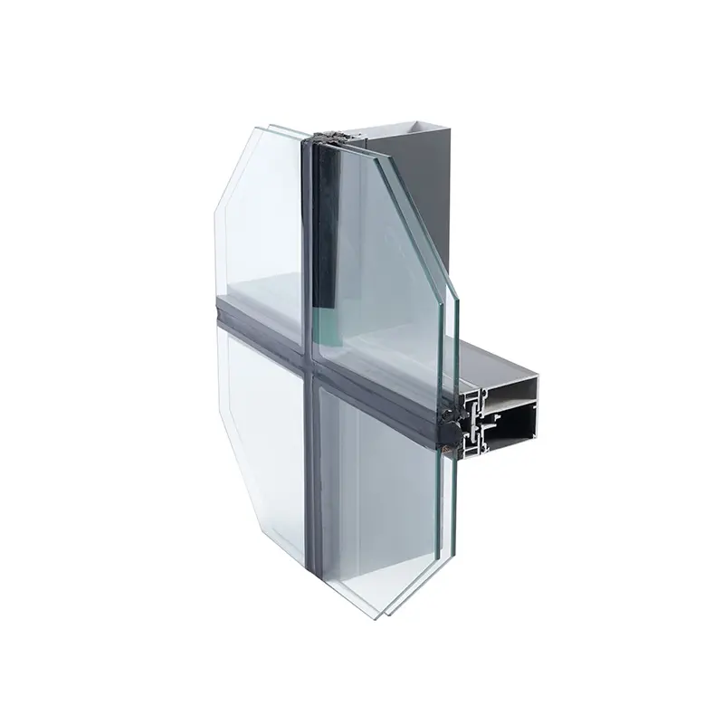 China Suppliers Factory Sleek Durable Aluminum Profile for Invisible Frame Glass Curtain Wall System