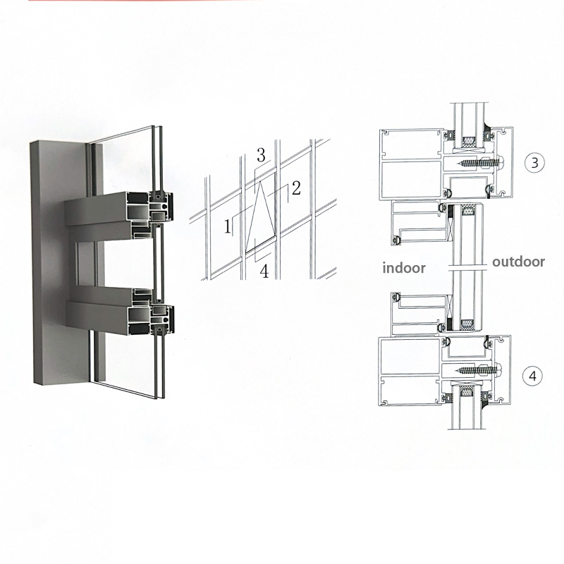 Curtain Wall Aluminum Profile