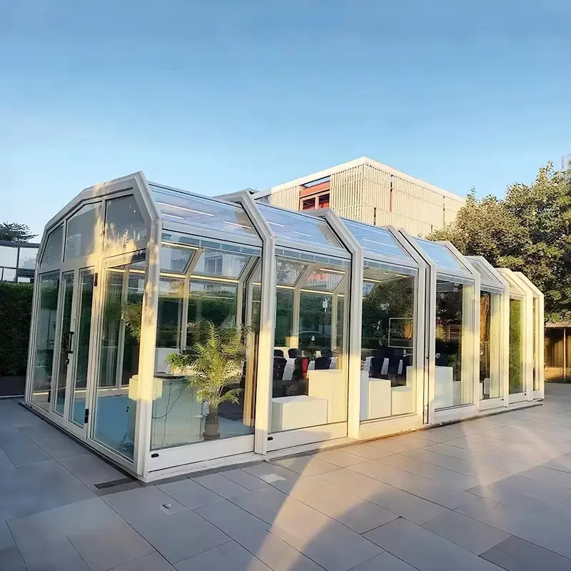 China Retractable Aluminum Glass Sunroom Manufacturers, Factory