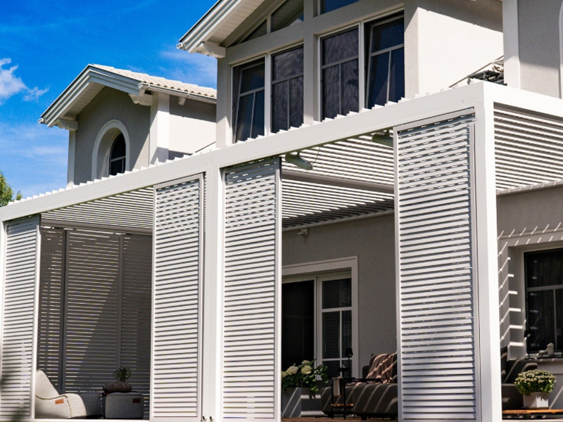 Aluminum profile garden pergola application style 02