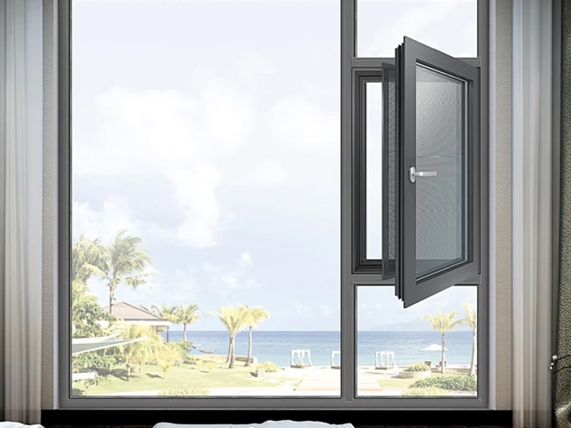 Customizable Aluminum Casement Window Profile Sample OEM Supported detail 1