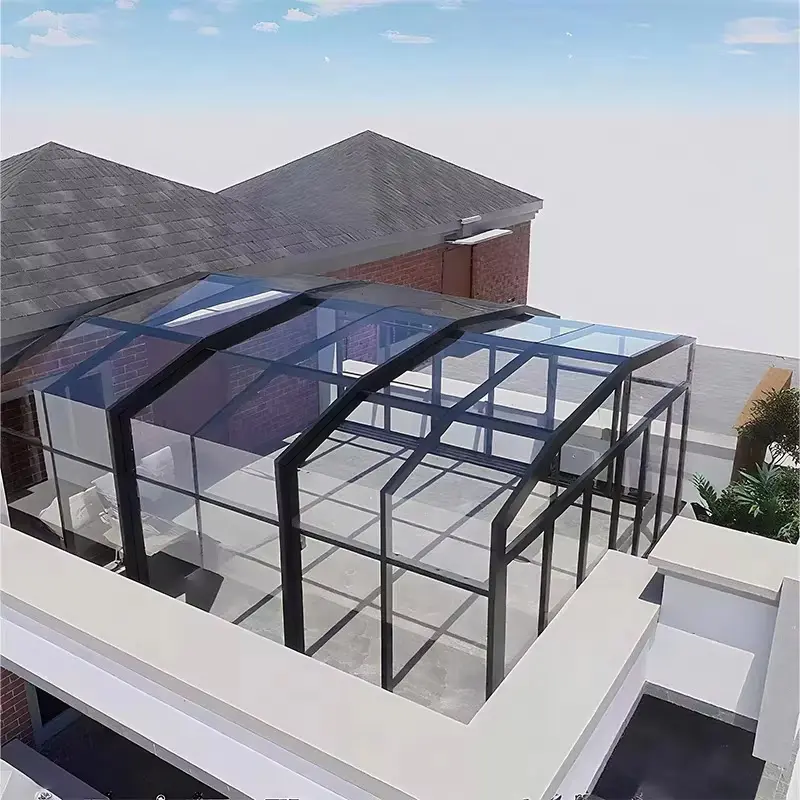 China Retractable Aluminum Glass Sunroom Manufacturers, Factory
