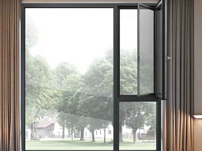 Inward Casement Window Profile Sample Durable Aluminum Alloy 1