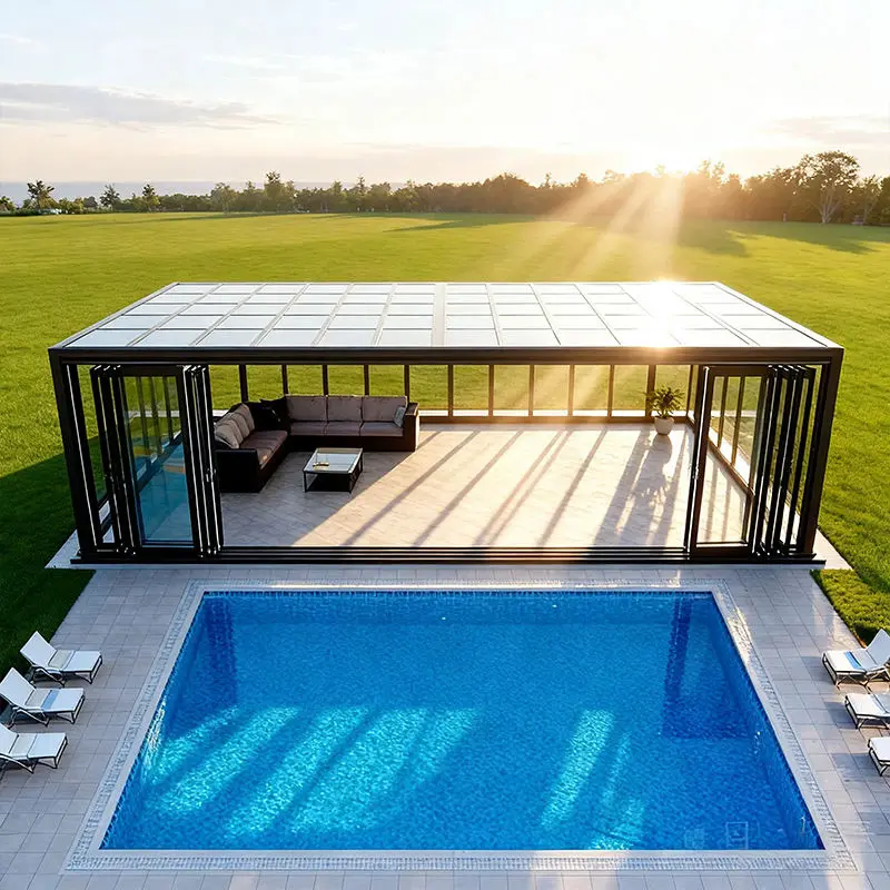 China Retractable Pool Sunroom Enclosure from China Suppliers – Durable Aluminum & Glass Factory Solution for Outdoor Spaces Manufacturer, Suppliers