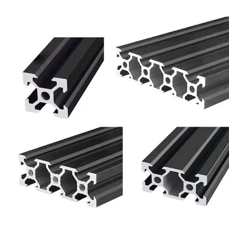 Wholesale Black & Silver T-Slot Aluminum Extrusions Suppliers, Factory