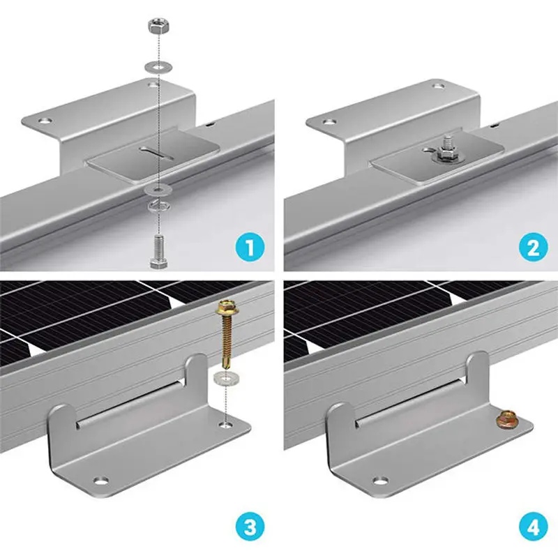 China Aluminum Solar Z Bracket Mount Kit Supplier, Factory