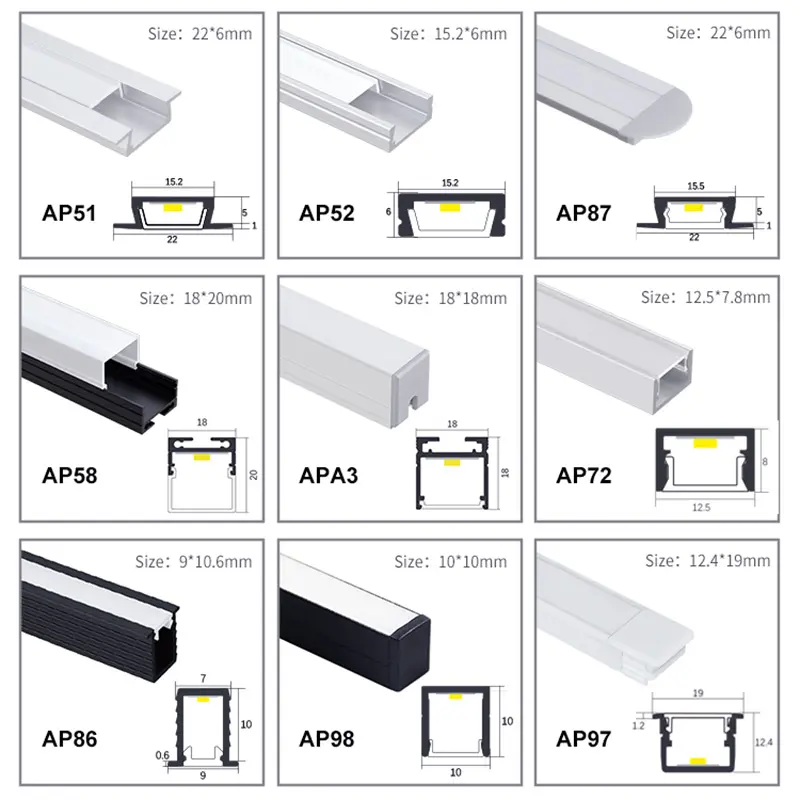 China Suppliers Factory Recessed Wood Panel LED Aluminum Channel for Seamless Linear Lighting Solutions