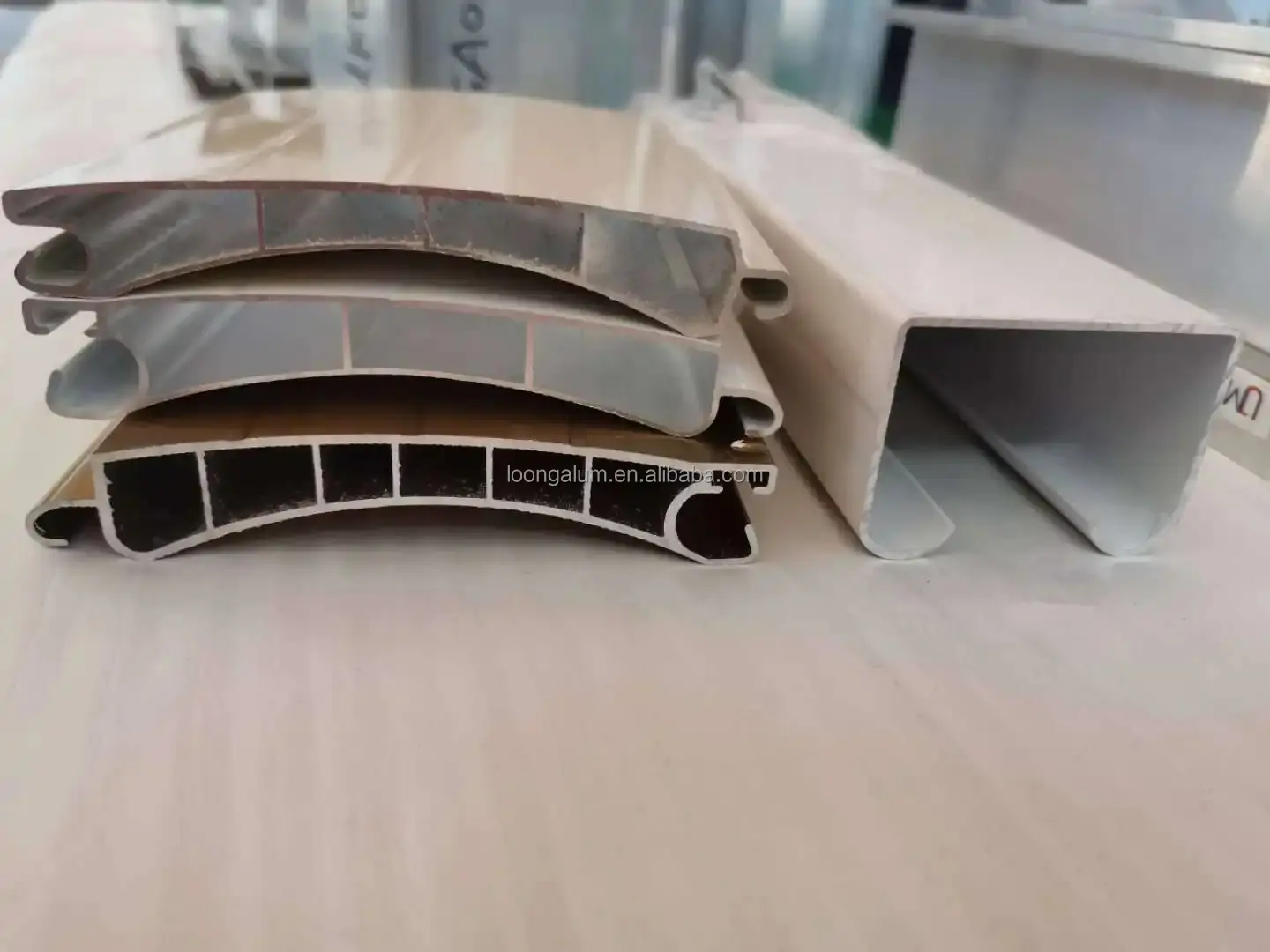 China 6063 Aluminum Roller Shutter Slat Extrusion Profile For Garage Door Manufacturers, Factories