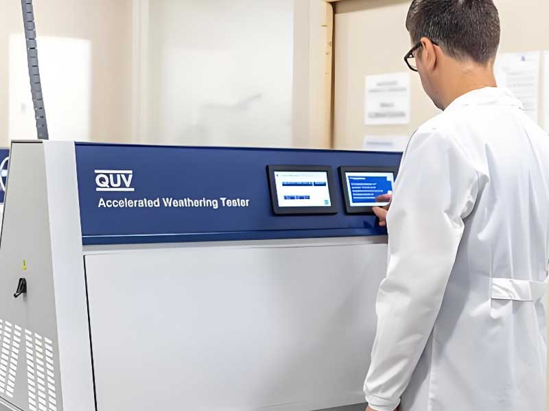 UV aging test for aluminum profile coating weather resistance